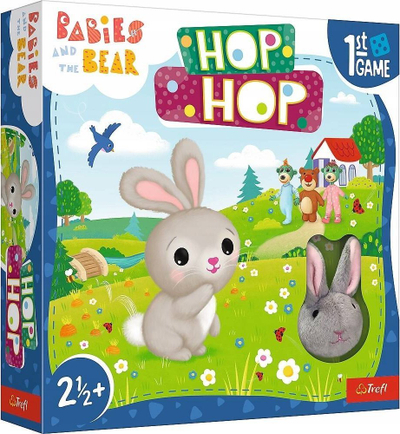 Книга за деца Hop Hop Bobaski and the Teddy Bear, илустрации во боја, интерактивна
