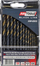 Set stërvitjesh metali AWTools AW42002, HSS-G M2, 13 copë 2-8 mm, zi ari