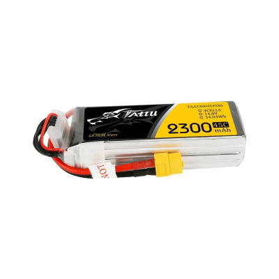 Bateri LiPo Tattu 2300mAh, 14.8V 4S, 75C, konektor XT60