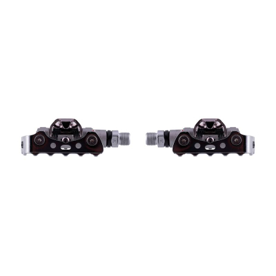 Pedale biçiklete Shimano SPD PD-M324, alumini, sistem SPD, argjendtë