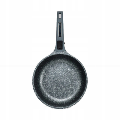Tigan Maestro MR-1208-24, 24cm, shtresë graniti, dorezë e zgjidhshme, gri