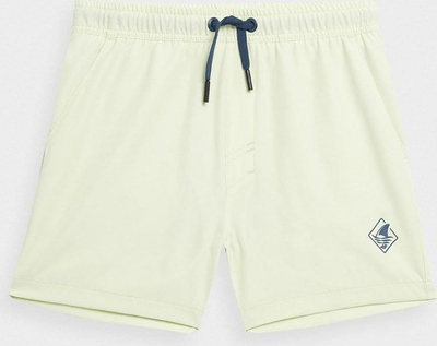 Shorce noti për çuna 4F Junior Board Shorts M018 42S, që thahen shpejt, jeshile e çelët