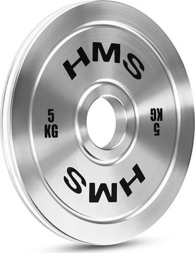 Disk peshe HMS TOS50 Olympic, çelik i kalibruar, për shufra olimpike