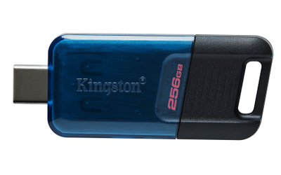 USB мемориски стик Kingston DataTraveler 80, 256GB, USB-C 3.2, сив