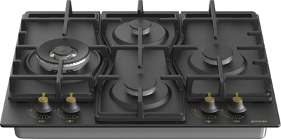 Pllakë me gaz Gorenje GW6D42CLB, e zezë