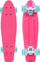 Skateboard LED me drita, rrota që ndizen, deri 100 kg, rozë