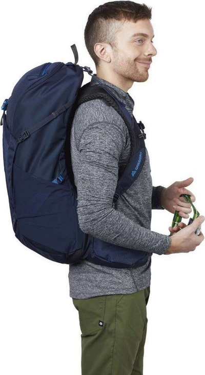 Shpinë turistike Gregory Zulu 30, 30L, sistem FreeFloat, blu halo