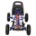 Gokart me pedale Enero Sports Go-Kart 01, deri 30 kg, me frena dore, blu e zi
