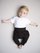 Body bebe Nanaf Organic BASIC, pambuk organik, mëngë të shkurtra, i bardhë