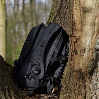 Shpinë turistike Offlander Survival Hiker 25L, najlon, e zezë
