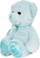 Arush pelushi Smily Play Plush Teddy Bear, lodër për bebe, blu e çelët