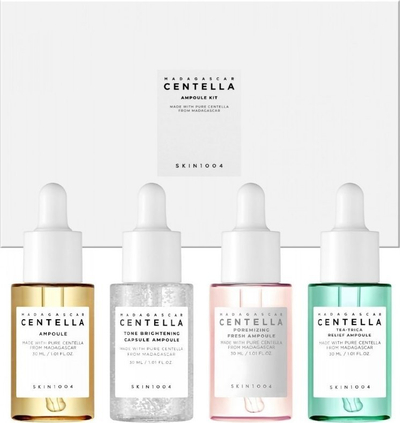 Set ampulash SKIN1004 Madagascar Centella, 4 pjesë, për fytyrë