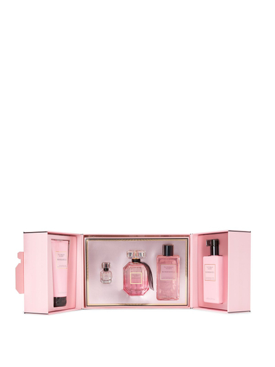Set Victoria's Secret Bombshell, Eau de Parfum, 100ml + Eau de Parfum, 7.5ml + Losion, 250ml + Sprej, 250ml + Gel për trup, 250ml