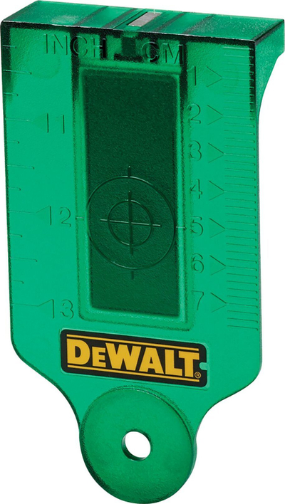Pllakë shënjimi me lazer DeWalt, për lazer jeshil, me bazë magnetike, jeshile