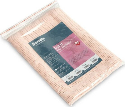 Batanije për bebe Sensillo LULU, pambuk 100%, 95x95cm, rozë e çelët