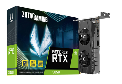 Kartë grafike Zotac GeForce RTX 3050 ZT-A30510L-10L, 6GB GDDR6, 96 bit, e zezë