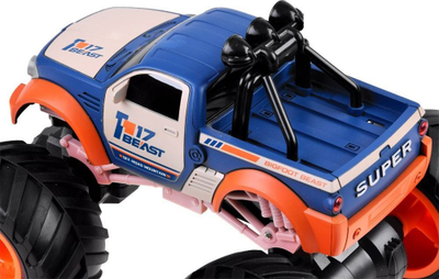 Makina lodër Monster Truck Big Foot RC0563 me telekomandë 2.4 GHz, shkallë 1:18, bardh e portokalli