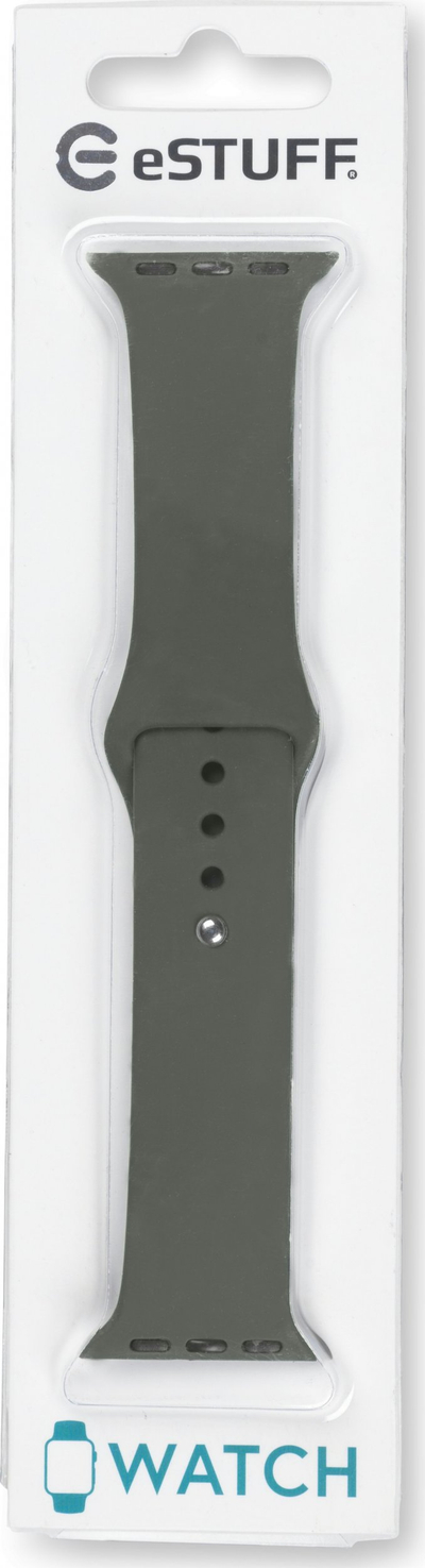 Rrip ore Apple eSTUFF ES660106, silikon, për Apple Watch, ngjyrë ulliri