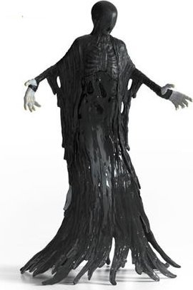 Figurinë Schleich Dementor Harry Potter, plastike, për koleksionistë, e zezë