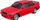 Makina model diecast Bburago, BMW M3 E30 1988, shkalla 1/24, e kuqe