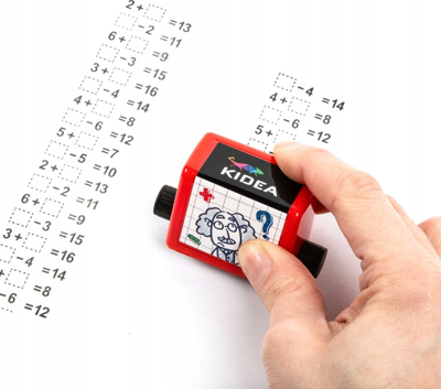 Stampilë matematike Kidea Derform, rrotulluese, për fëmijë