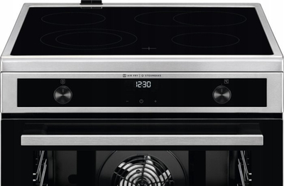 Шпорет AEG CIB6647ABM, 60cm, индукција со електрична рерна, инокс