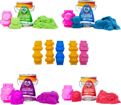 Rërë kinetike Epee Ultra Sand, 150g, kallëp 3D luan, e kuqe
