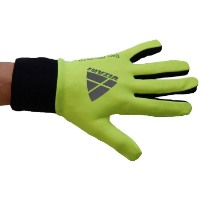 Doreza vrapimi Vizari Dark Gloves 1.0, ekran prekës, madhësia XS, jeshile e zezë