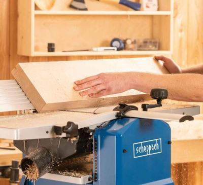 Makinë renditëse dërrasore Scheppach HMS1070, 1500W, e kaltër