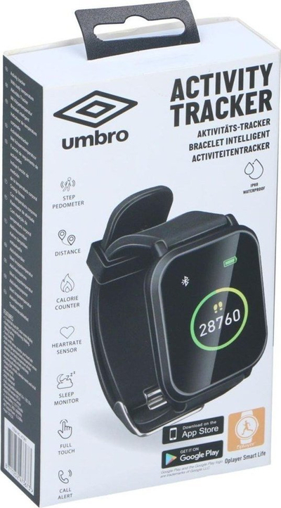 Byzylyk inteligjent Umbro Monitoring Band, ekran 1.3", IP67, i zi