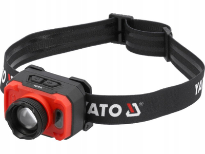 Fener koke Yato YT-085941, 600 lm, USB C, i kuq e zi