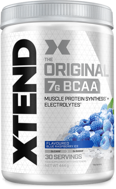 Suplement XTEND® Original BCAA Powder Blue Raspberry Ice, 444g