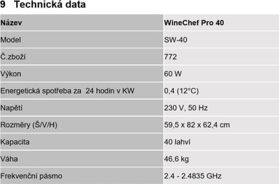 Frigorifer vere Caso WineChef Pro 40, 40 shishe, 5°C 20°C, i zi