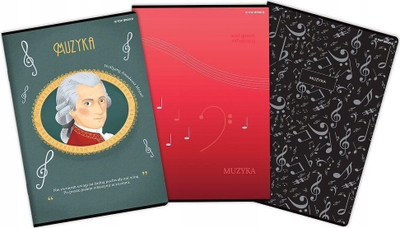 Fletore muzike Top-2000 A4, 16 faqe, set me 10 copë, shumëngjyrëshe
