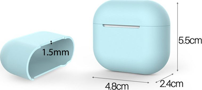 Mbulesë silikoni Hurtel për AirPods 3, e butë, e zezë