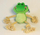 Lodër pelushi për qen Yarro International Happy Frog, me litar, 36cm