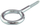 Bulon me sy i galvanizum, 20x10x3.3mm, metalik