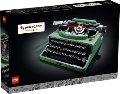 Lodër LEGO Ideas Typewriter 21327, model makinash shkrimi, retro, shumëngjyrëshe