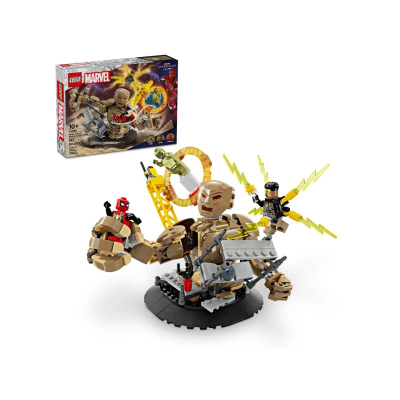 Set ndërtimi LEGO Marvel Spider-Man Vs Sandman Final Battle, 347 pjesë, mbi 10 vjeç, shumëngjyrësh