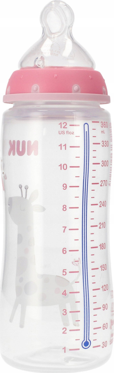 Biberon NUK First Choice, 300ml, 6-18 muaj, rozë