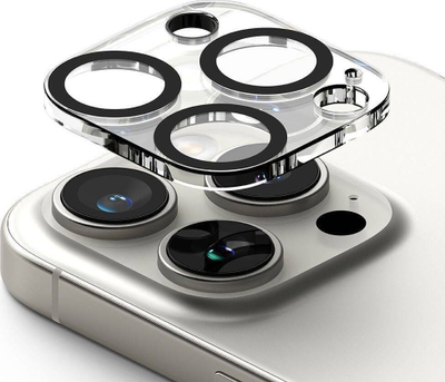 Заштита за камера Ringke за iPhone 16 Pro 16 Pro Max, калено стакло, сет 2 парчиња, проѕирно