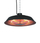 Ngrohës tavani HR Electric 1500W, halogjen, IP44, i zi