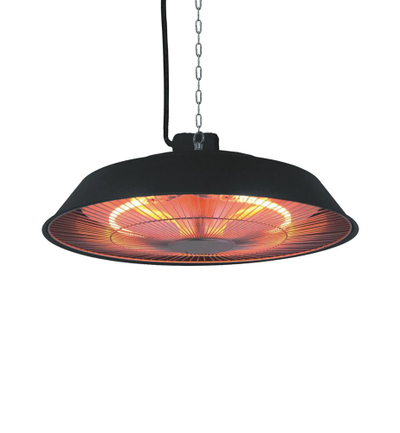 Ngrohës tavani HR Electric 1500W, halogjen, IP44, i zi