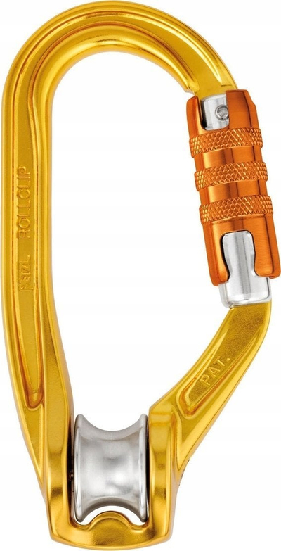 Карабинер Petzl Rollclip Z, со ременица, алуминиум, златна боја
