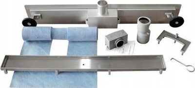 Kanal kullimi linear Hydroland WAVE 600, 60 cm, çelik inox