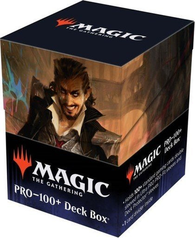 Kuti karte Ultra-Pro Magic The Gathering Anhelo the Painter, për 100+ letra, me kapak vetë mbyllës, shumëngjyrëshe