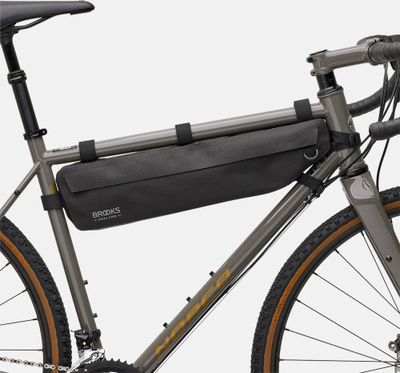 Çantë kornize biçiklete Brooks Scape Frame Bag Large, 3.5L, e papërshkueshme nga uji, e zezë