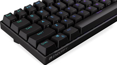 Tastierë mekanike Endorfy Thock Compact, USB, Kailh Red, RGB, e zezë
