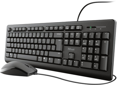 Set tastiere dhe mi Trust Primo, USB, layout gjerman, i zi