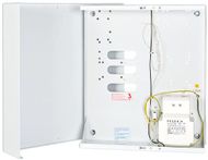 Kuti metalike alarmi Hikvision Satel OMI-3, transformator 50VA 20V AC, për montim panelesh